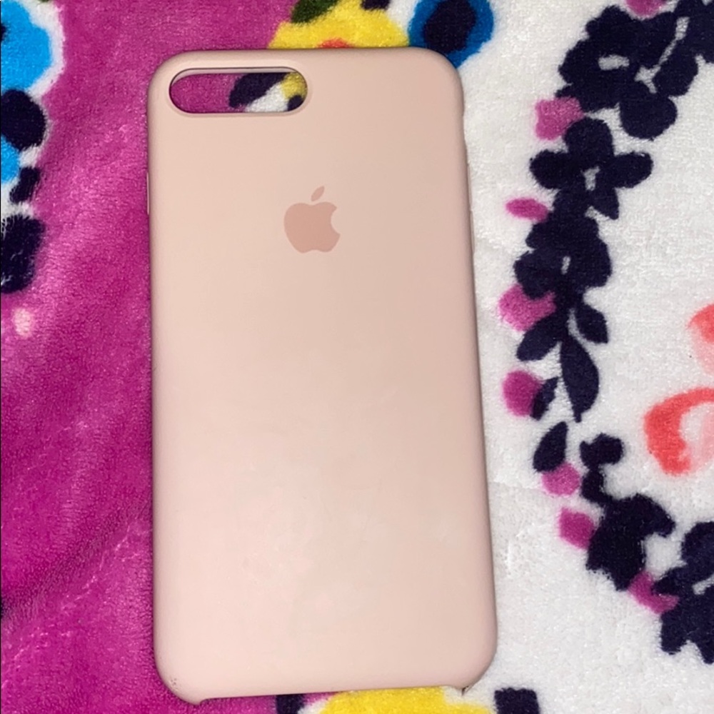 pink sand Apple iPhone silicone case for 6+,7+, 8+